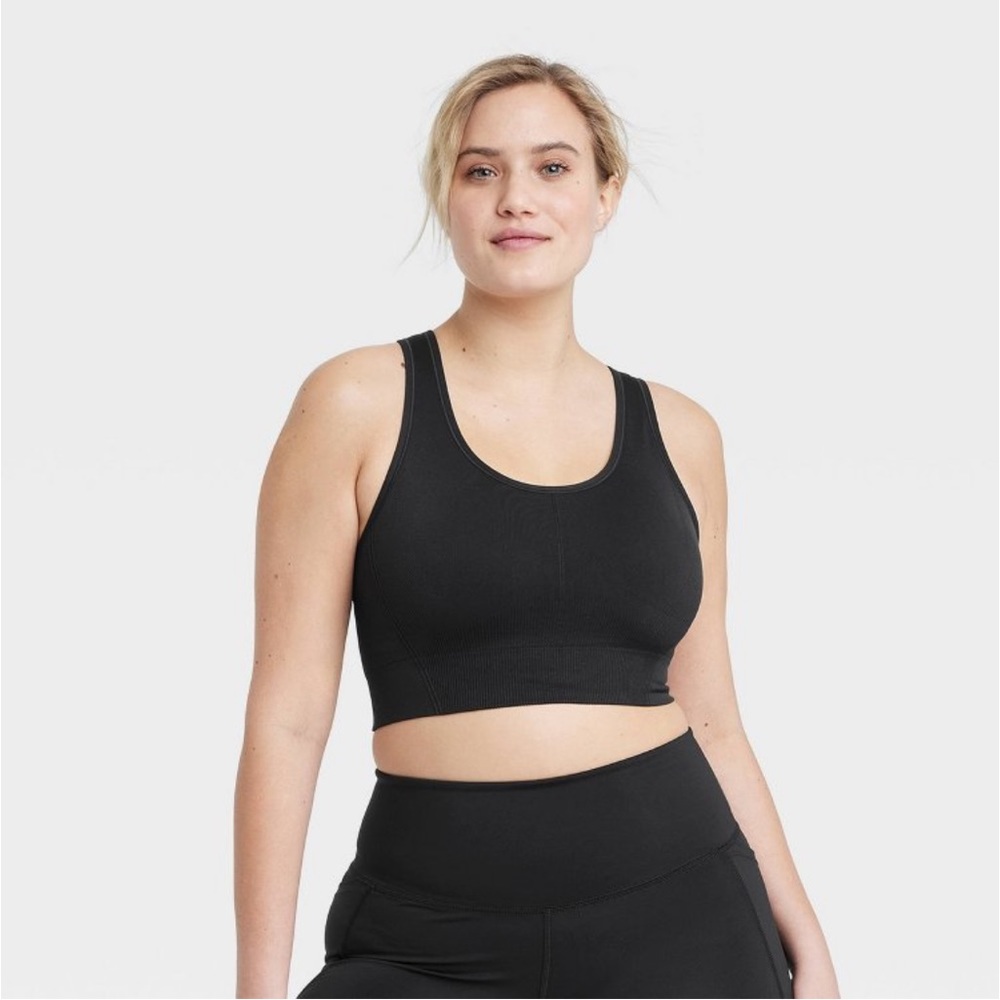 NWOT! All in Motion Black Sports Bra